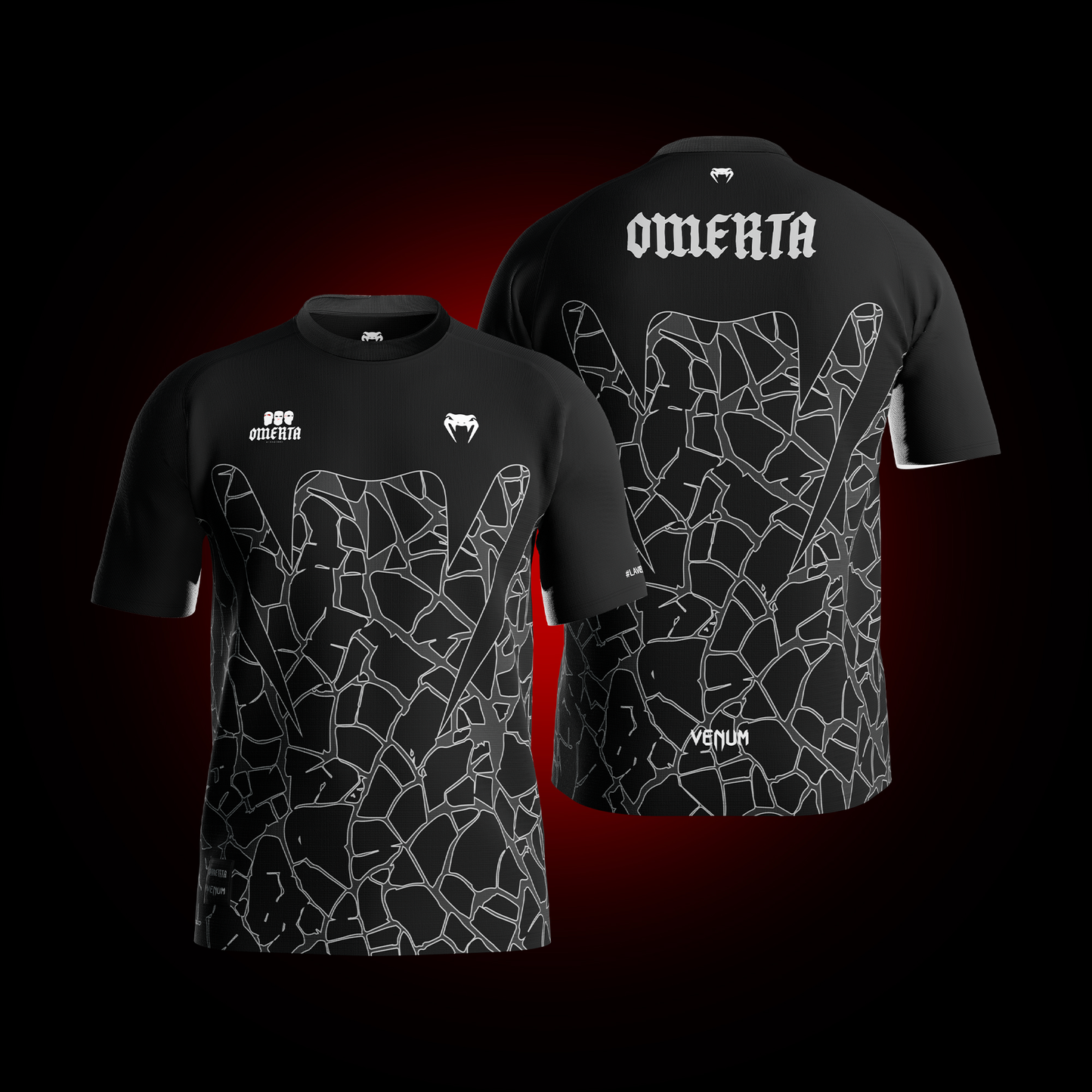 T-shirt Officiel Omerta : Jersey Venum X Omerta Black